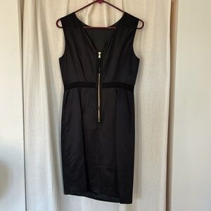 MARC BY MARC JACOBS sexy black dress with gold back zipper size 4 worn once!